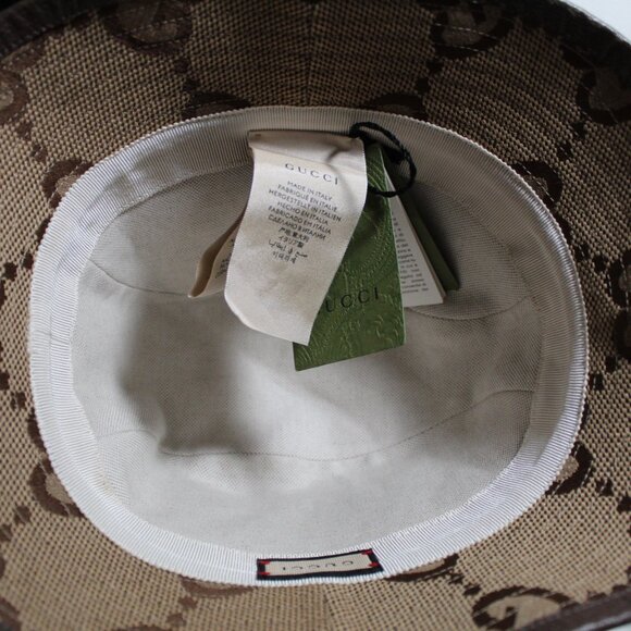 NWT GUCCI GG Jumbo Maxi Giant Fedora Bucket Hat M 57 cm 681256 UNISEX main image 7
